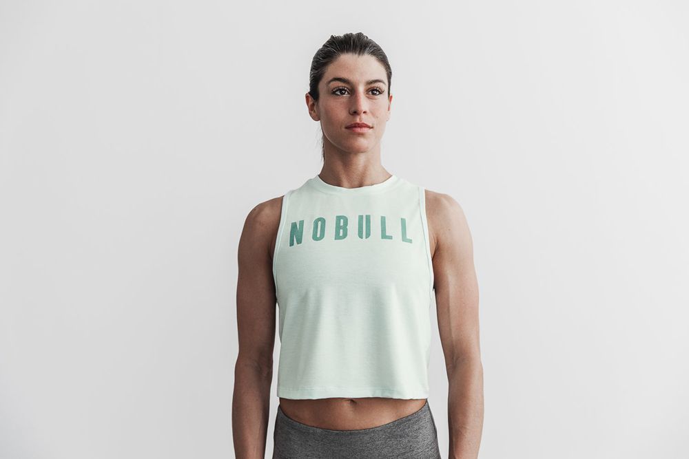 NOBULL Muscle Tank Üstleri Bayan - Turkuaz - Turkiye (OAK-684031)